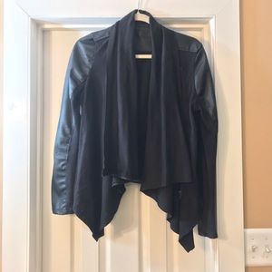 Like new! Faux Leather and Suede Jacket